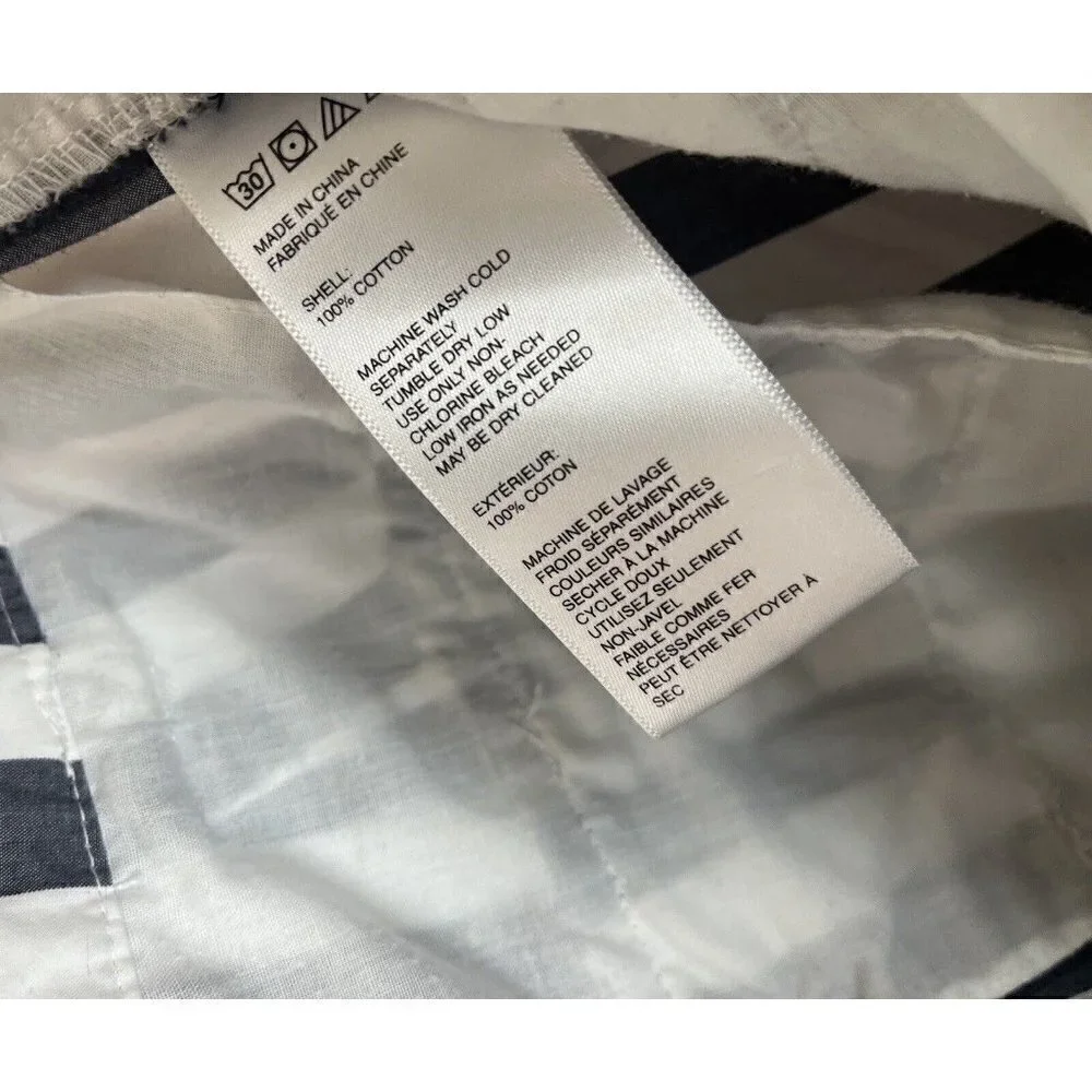 Urban Outfitters‎ Percy Tapered Pleated High Rise Striped Blue White Pants 4